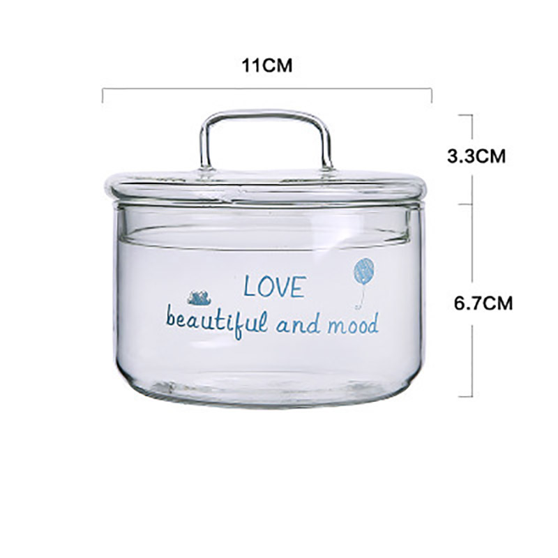 Bocaux de stockage en verre empilables résistants à la chaleur, conteneur hermétique pour café mason bocal distributeur de céréales rangement pour la cuisine: F with cover
