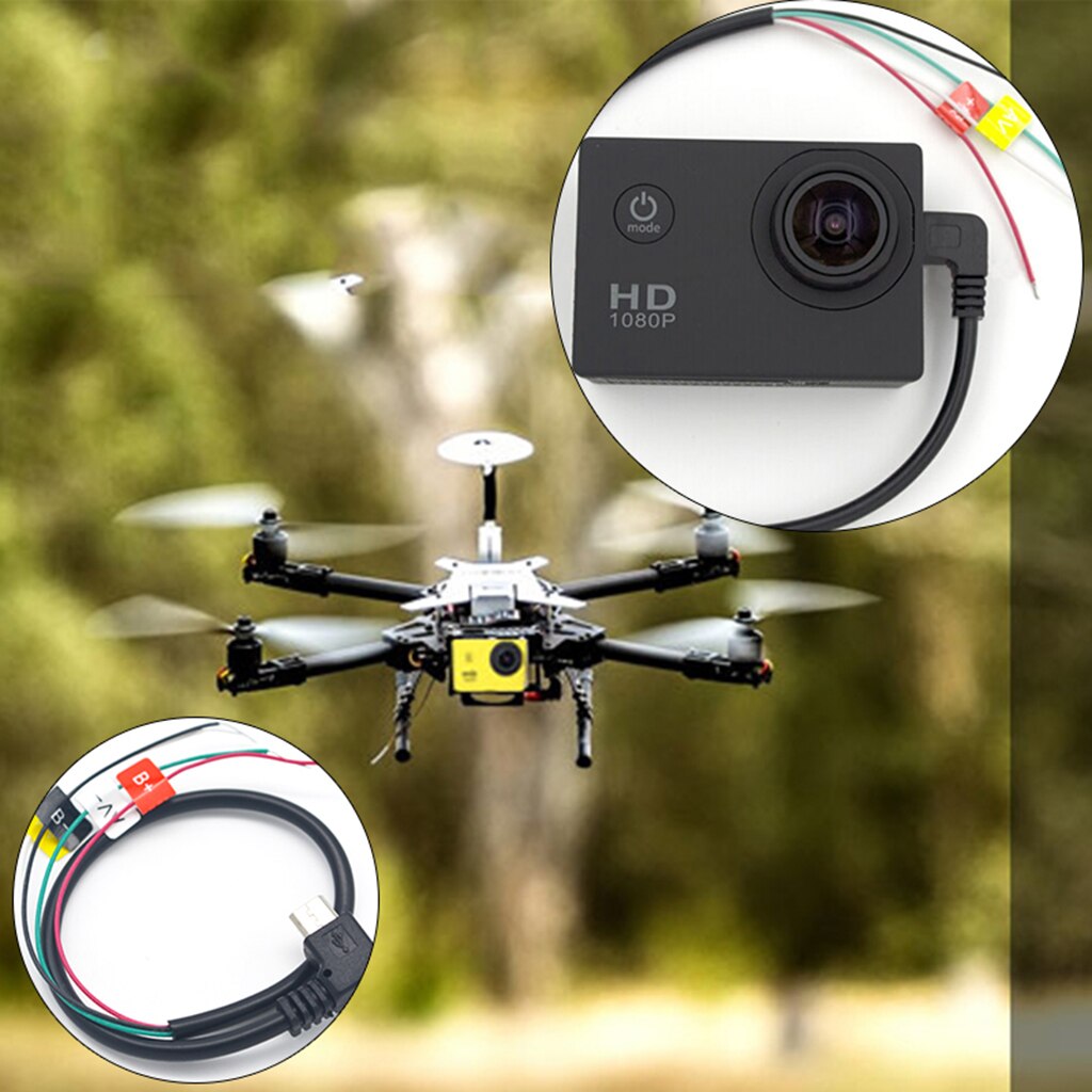 USB to AV Video Output Cable Conversion for SJCAM SJ4000 Outdoor Sports Camera