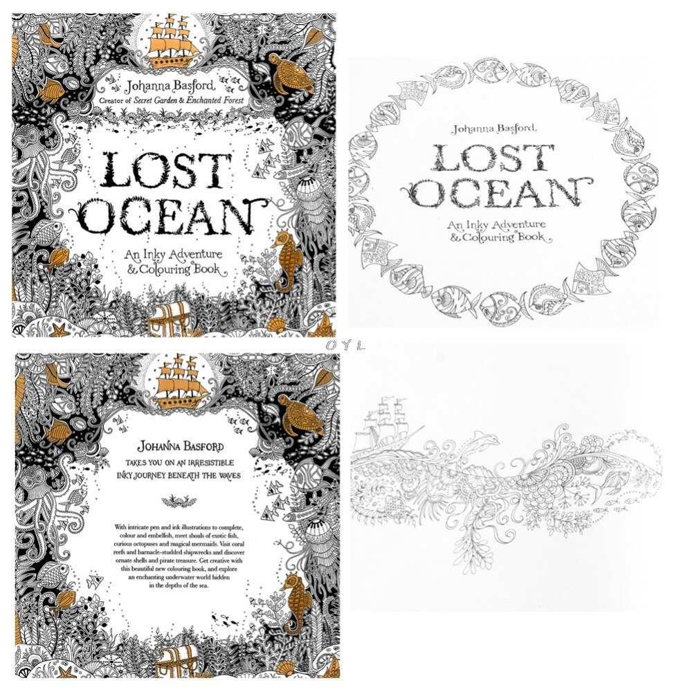 Lost Ocean Drawing Coloring Book Graffiti Books Adult Painting Children