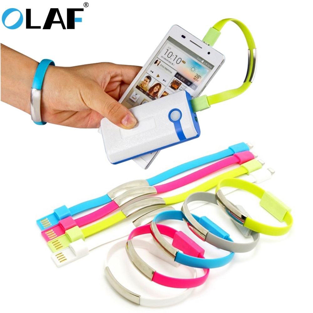 Olaf Armband Micro Usb Type C Kabel Usb C Data Opladen Kabel Voor Iphone Xs X 8 7 Samsung xiaomi Android Usb Telefoon Oplader