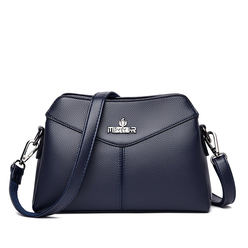 Olsitti Pu Lederen Crossbody Tassen Voor Vrouwen Luxe Handtassen Dames Grote Capaciteit Messenger Bag: Dark Blue