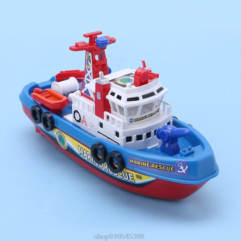 Fast Speed Music Light Electric Marine Rescue Fire Fighting Boat Toy for Kids N12 20