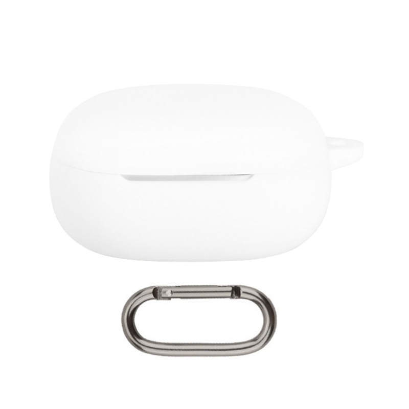 Flexibele zachte siliconen beschermhoesbehuizing voor Anker Soundcore Liberty 5-oordopjes Schokbestendige hoes Krasbestendige hoes: WIT