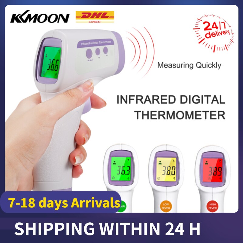 Non-contact IR Infrared Sensor Forehead Hanging Wall Mount LCD Digital Infrared Thermometer High Precision Temperature: type 6