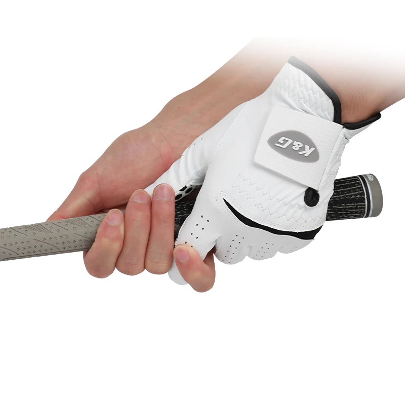 Pack 1-persoons golfhandschoenen heren linkerhand zacht ademend puur schapenvacht antislip pellet golfhandschoenen golf heren 22/23/24/25/26