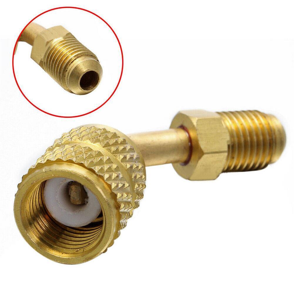 Für R410A Klimaanlage Adapter Auto Klimaanlage Ventile Ventil Adapter Schlauch Koppler Schnell Ladung Stecker H1C8