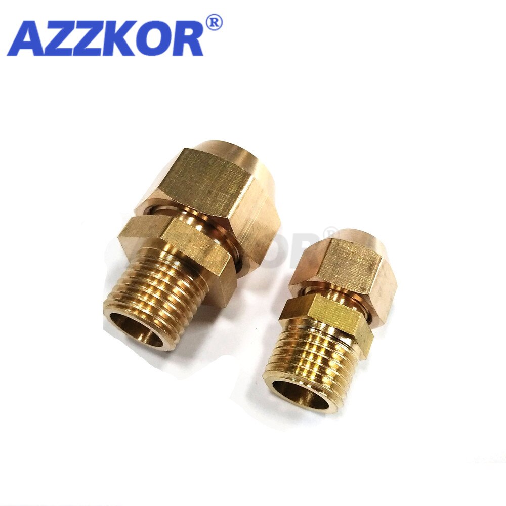 Messing buisfitting snelkoppeling tracheale vergrendeling vrouwelijke connector koperen snelschroefdraad rechte pneumatische fitting 1/4 " 1/8 " 3/8 " 1/2