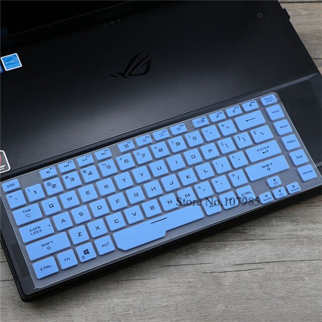 15.6 inch laptop Keyboard Cover skin For Asus rog strix G hero iii Scar 3 gl531 G531GT G531GW G531G G531GU G531GD G531GV: Blue
