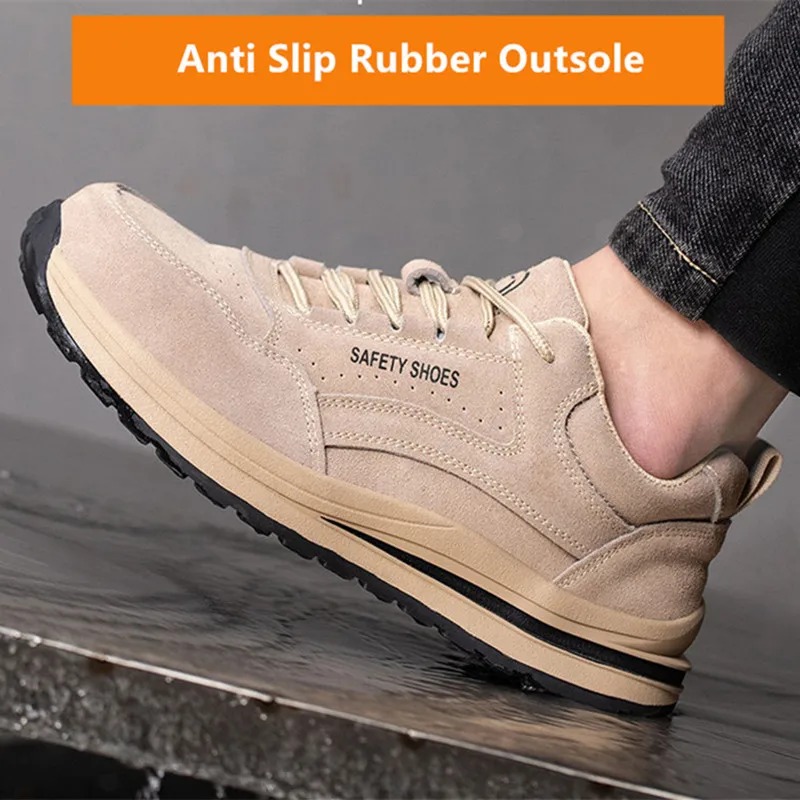 safety autumn shoes breathable work shoes anti stab work sneakers with steel toe indestructible shoes anti smashing safety shoes