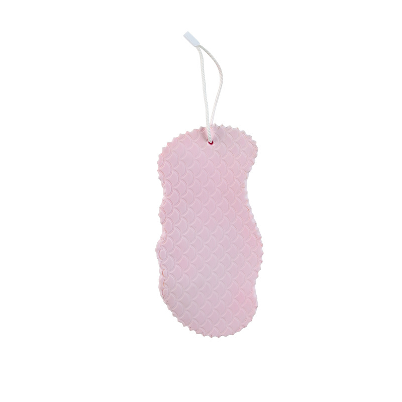 Brosse de lavage des pieds en silicone, coussin de massage des pieds, bain Polymères de douche, bain , Polymères coordonnants, lavage des pieds: YELLOW