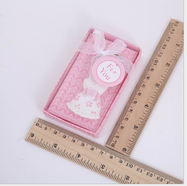 10 stks Baby Shower Gunsten roze Kleding Sleutelhanger Baby Doop Voor Gast Verjaardagsfeestje Souvenir