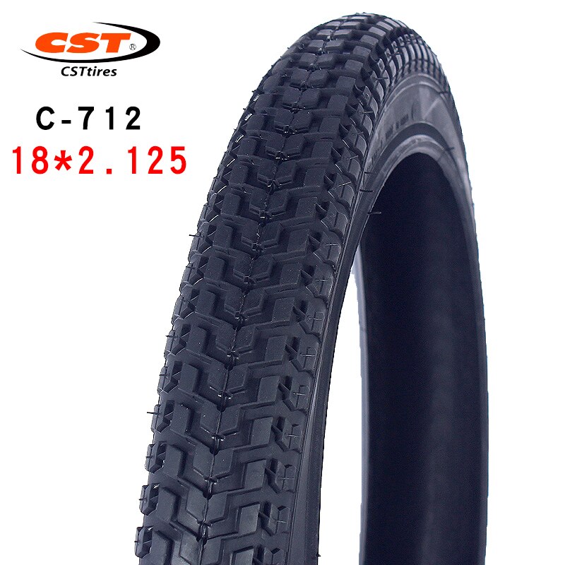 CST 18 inch wear resistant steel tire 18 * 2.125 folding bike parts C-712 small diameter bike inner outer tire: C712 18x2.125  1PCS