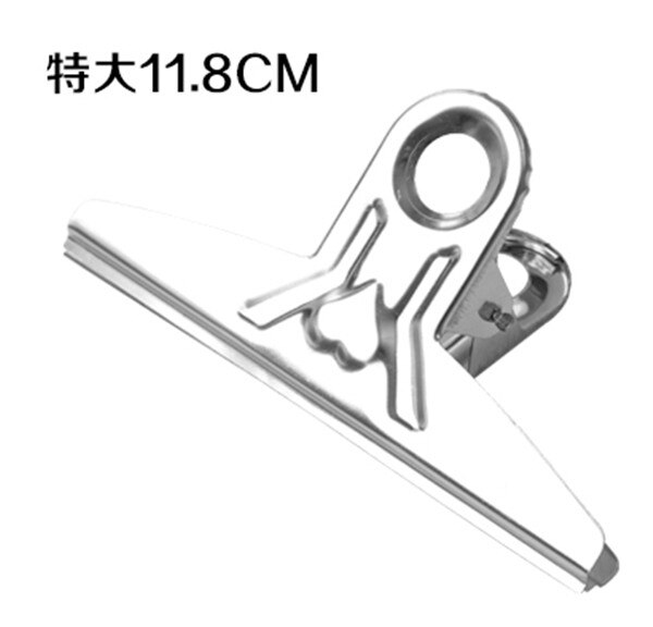 2 Stk/partij Rvs Map Ijzeren Klem Paperclip Zwaluwstaart Clips Kantoorbenodigdheden Hebben Kleine En Grote Maat: 4