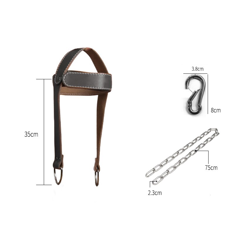 Head Neck Training Fitness Weight Bearing Hat Shoulder muscle Trainer With Chain for Gym Weight Lifting Strap Workout Equipments: Style 2