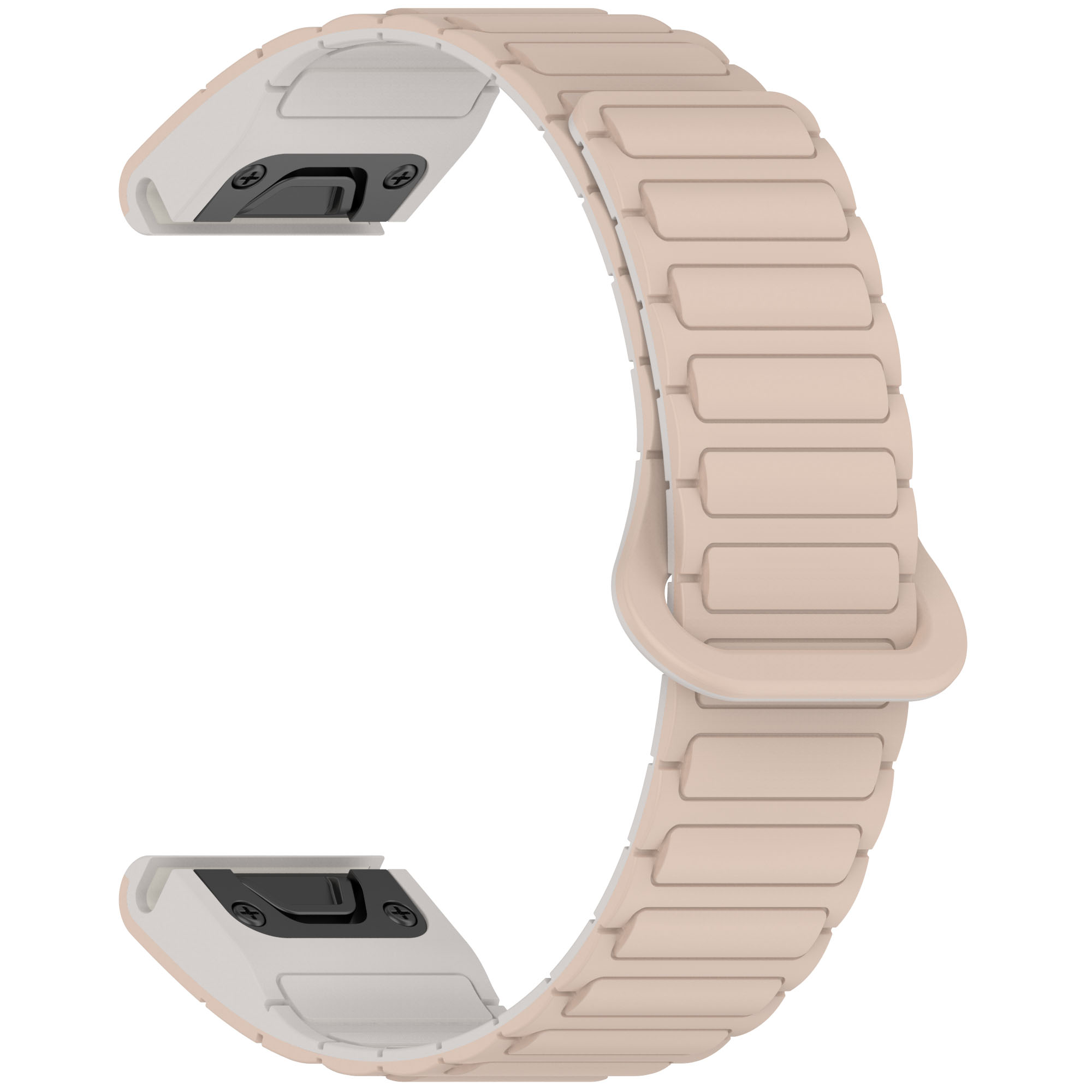Brățară Magnetică din Silicon pentru Smartwatch - 20mm 22mm 26mm QuickFit - Compatibilă Garmin Fenix 8 7X 7 7S 5X 5S Plus 3HR: 1 / Albastru deschis