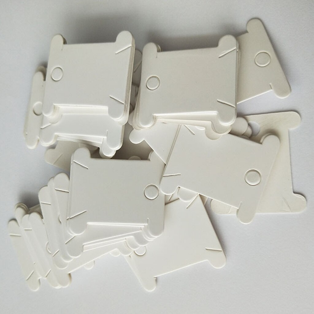 200x Hard Cardboard Floss Bobbins Thread Bobbin Needlework Tool Holder Spool