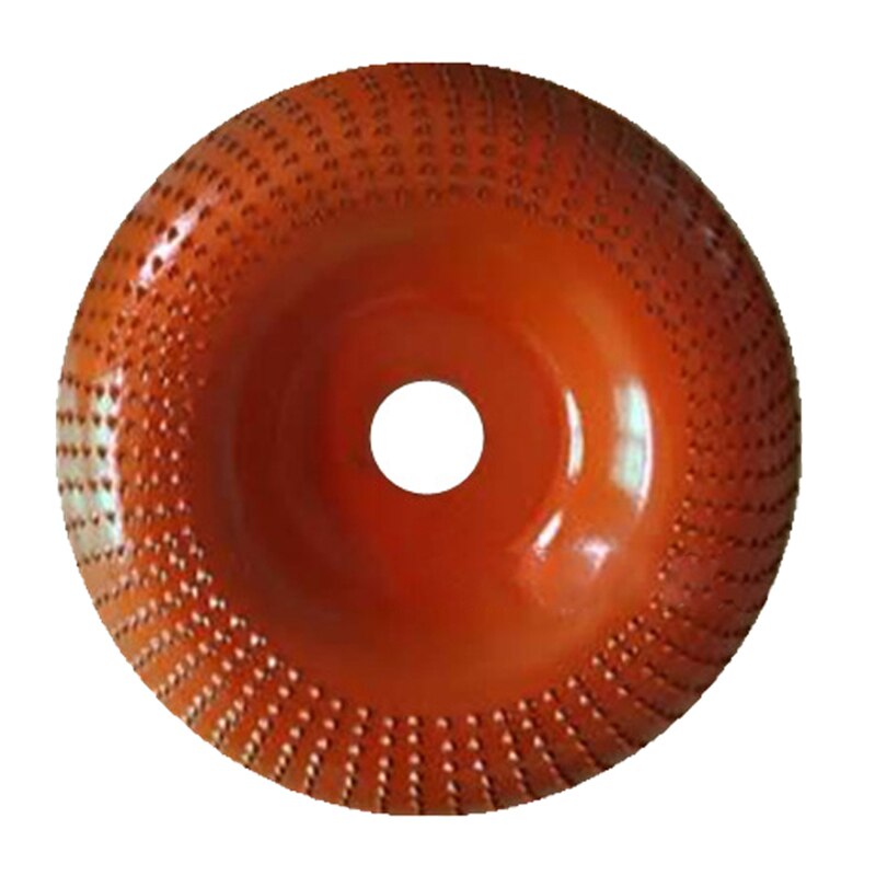 bois meule disque rotatif ponçage bois sculpture outil disque abrasif outils pour meuleuse d'angle 16mm alésage: 100mm orange