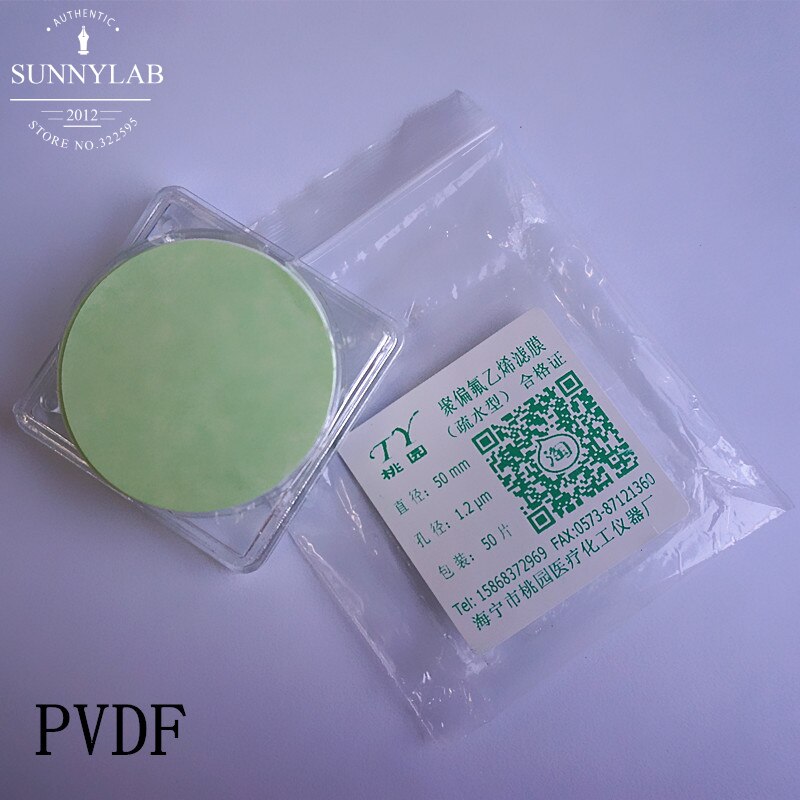 Membrana microporosa hidrofóbica de filtración de miliporos, 50/100 piezas, diámetro de 13mm a 100mm, tamaño de poros múltiples