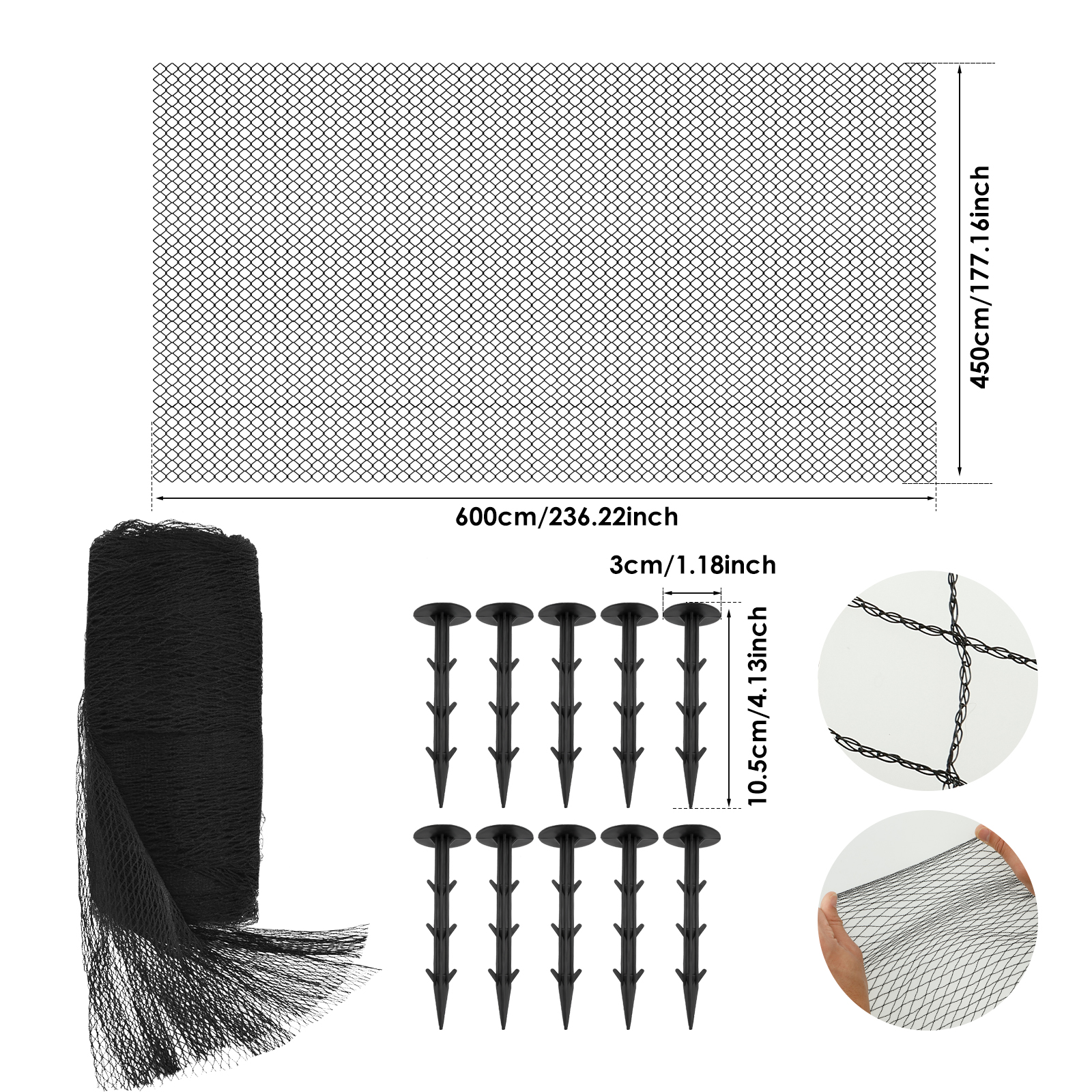 Pond Netting Cover PE Protective Netting Elasticity Protective Mesh Cover Pond Safety Net Cat Dog Net Fall Prevention Netting: Beige