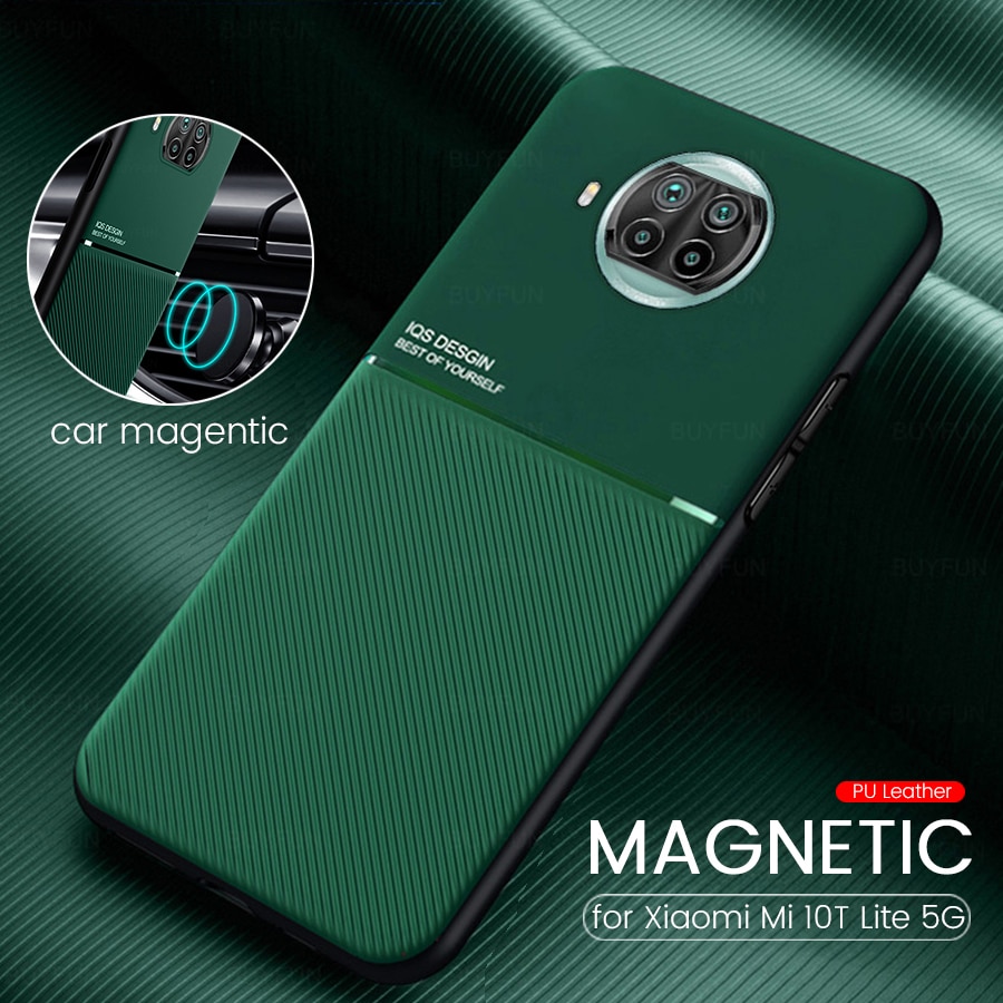 Funda protectora de silicona mate con textura de cuero para xiaomi mi10t lite, carcasa a prueba de golpes para xiaomi mi 10t lite 10tlite t10 light 5g