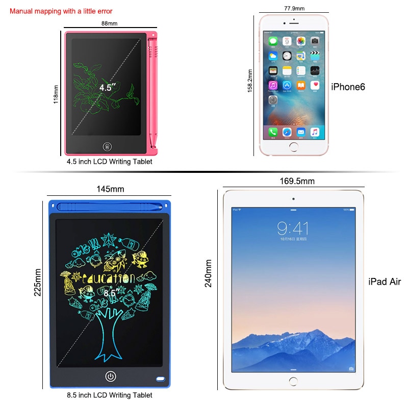 8.5 inch Writing Drawing Tablet LCD Writing Tablet Digital Erasable Drawing Tablet/Pad/Board For Kids Electronic Graphics Tablet