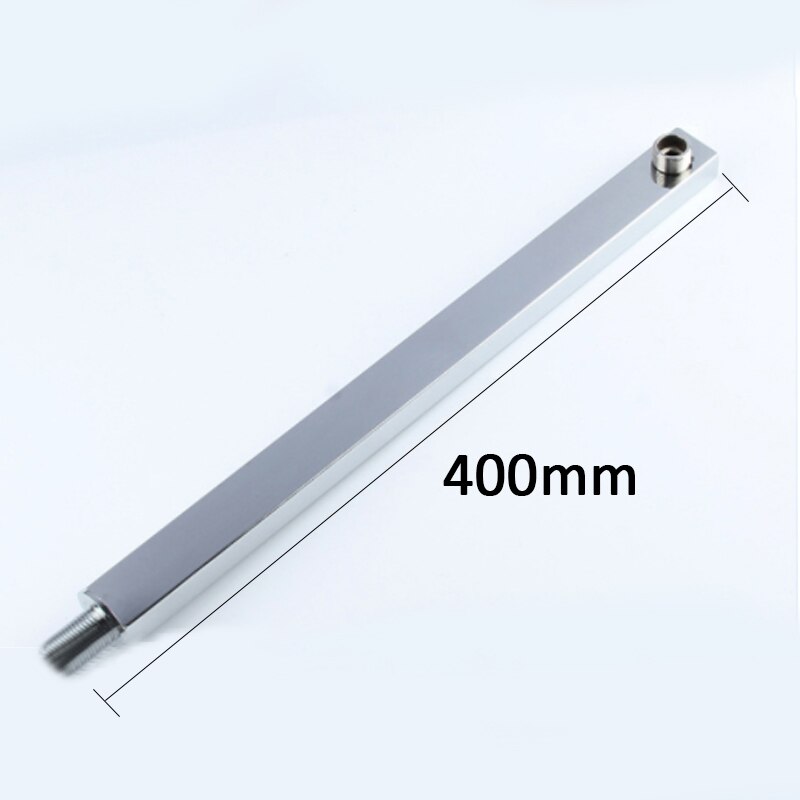 40Cm Douche Extension Arm Vierkante Douche Arm 304 Rvs Pijp Oppervlak Wandmontage Zilver Douche Extension Arm
