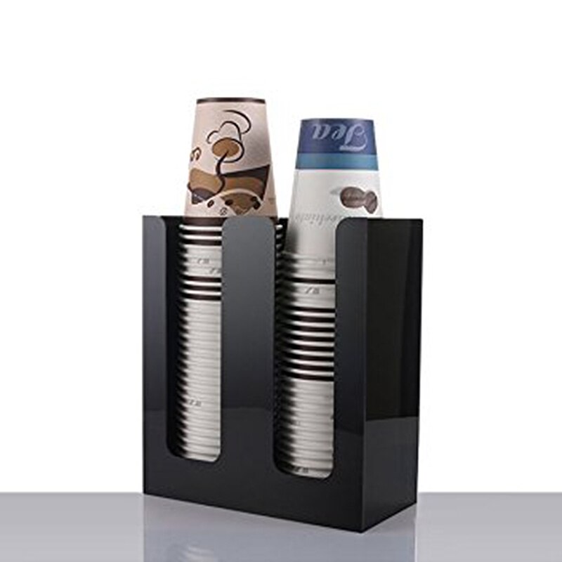 Kaffekop & låg ærme dispenser kopholder kopholder to kop holder papir kop opbevaringsstativ