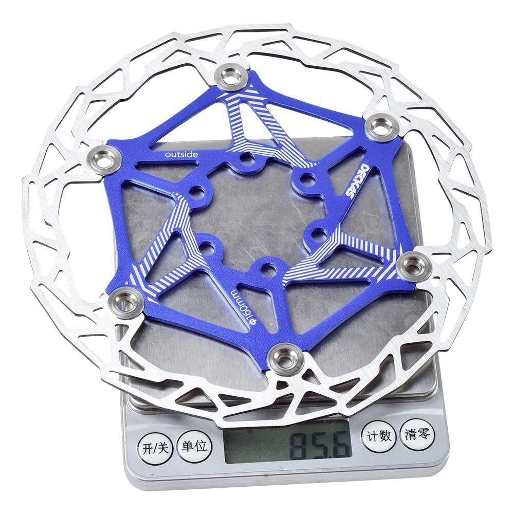 DECKAS MTB Mountain Bike Brake Disc Float Floating Pads 160mm Ultralight Brake Float Cycling Brake Disc Hydraulic 6 Bolt Rotors