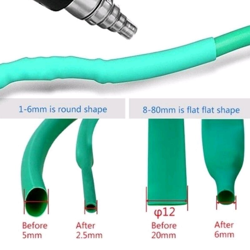 850pcs/box Heat Shrink Tube Set Shrinking Assorted Polyolefin Insulation Sleeving Heat Shrink Tubing Wire Cable 2:1