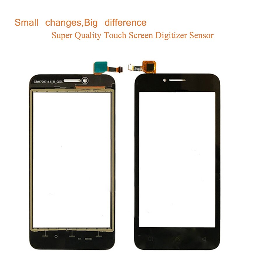 10 unids/lote para Lenovo Vibe B A2016a40 A2016 pantalla táctil digitalizador Panel táctil Sensor frontal exterior lente de vidrio VIBE B pantalla táctil