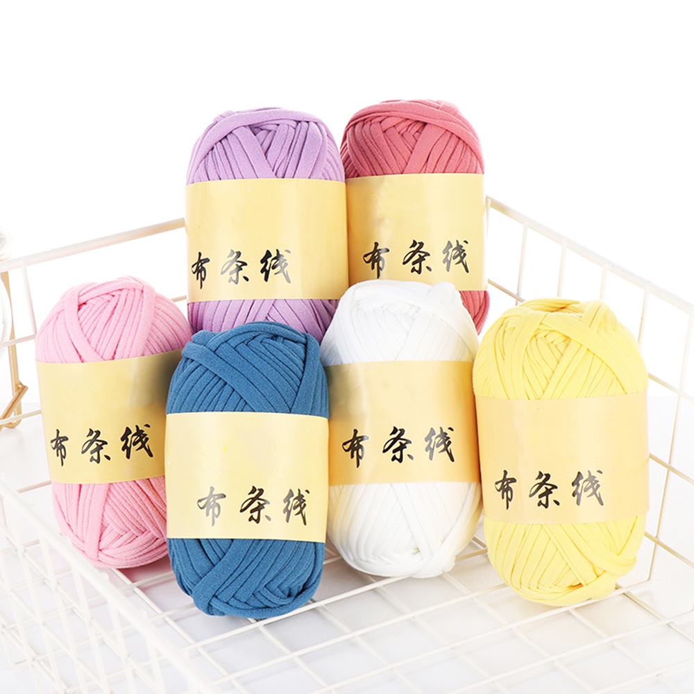 30M Weven Draad Garen Zachte Polyester Geweven Zak Tapijt Diy Hand-Gebreide Materiaal Wol Breien Gevlochten Doek Garen vrouw