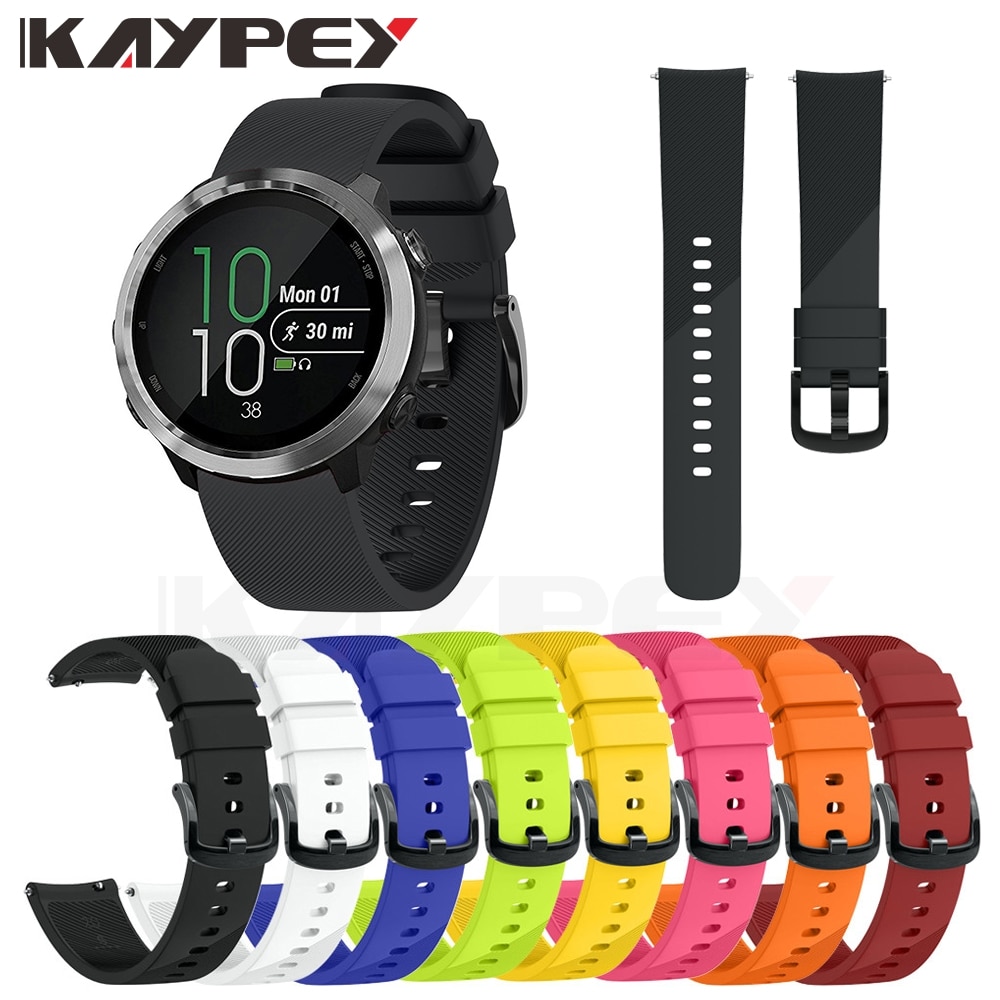 Correa de repuesto de silicona blanda colorida para Garmin vivoactive 3 vivove3 HR, pulsera inteligente para GARMIN Forerunner 645