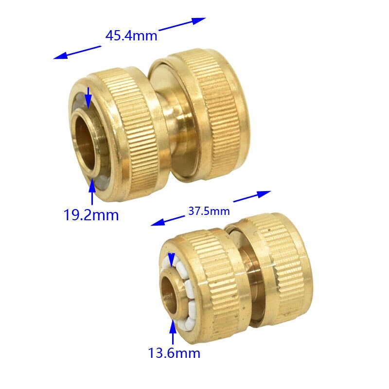 rote 1/2 " 3/4 " hageslange reparasjon hurtigkobling 16mm 20 slange kobber vanningsslange til vann 1 stk