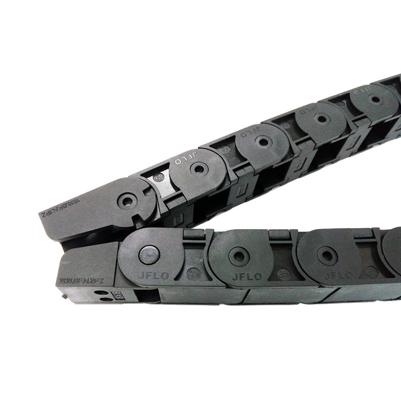 Jflo 1 meter 18 x 18mm tråd bärarkabel dragkedja halvsluten inuti öppnings draglina cnc router verktygsmaskiner