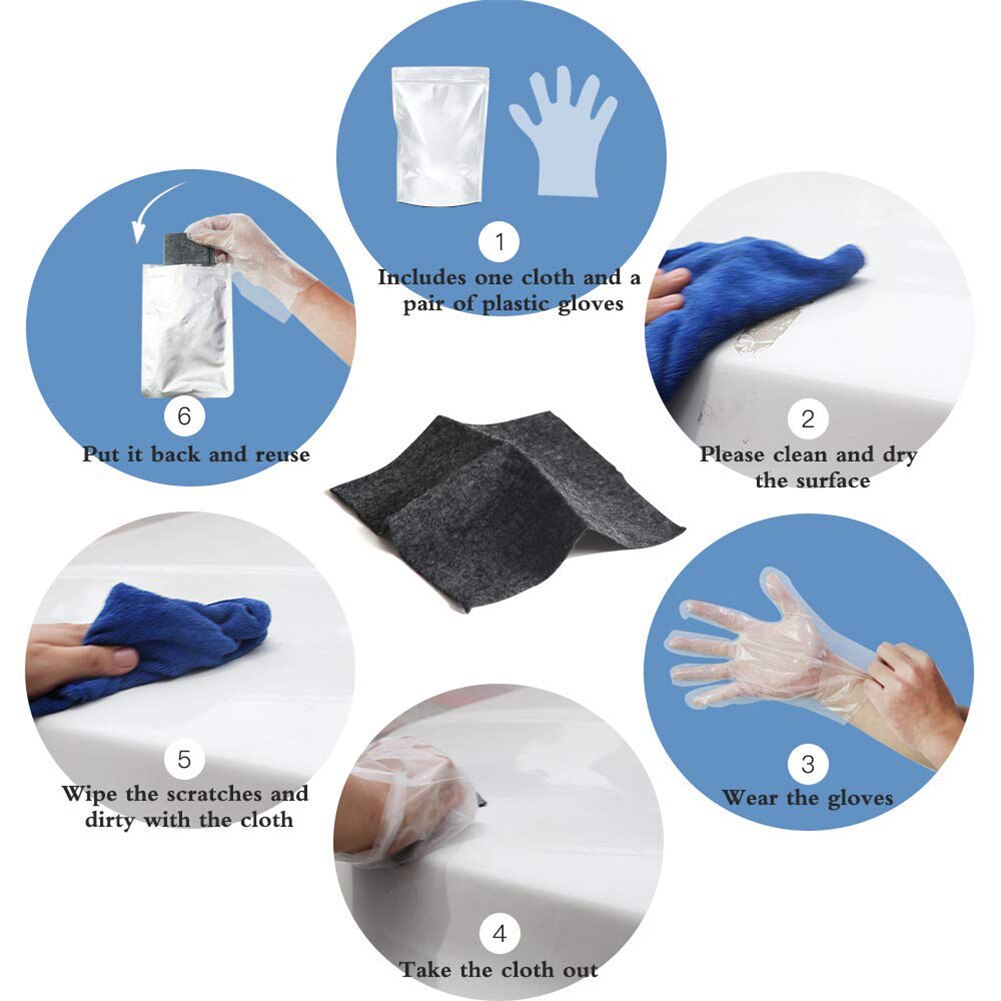 Auto Kras Reparatie Nano Doek Krassen Verwijderen Smart Polijsten Clean Tool Slijpen Plakken Verf Zorg Doek Auto Accessoires