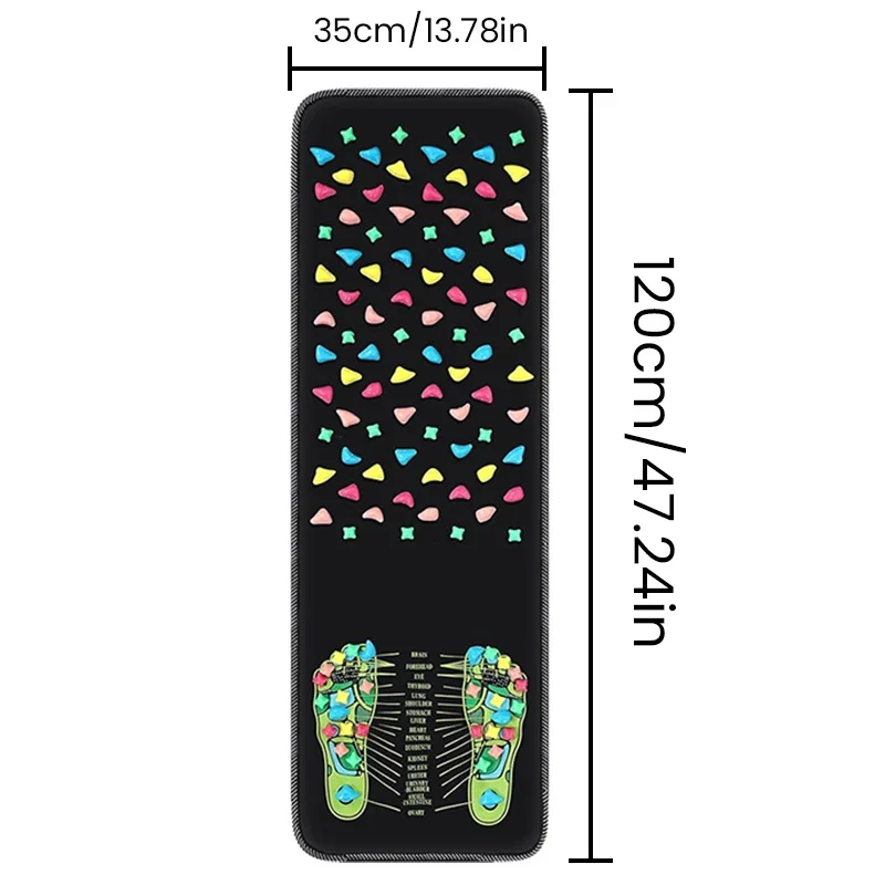 Fingerpressure Board Foot Foot Massage Pad Health Walk Foot Pressure Board Massage Pad Imitation Goose Soft Stone Road: light brown