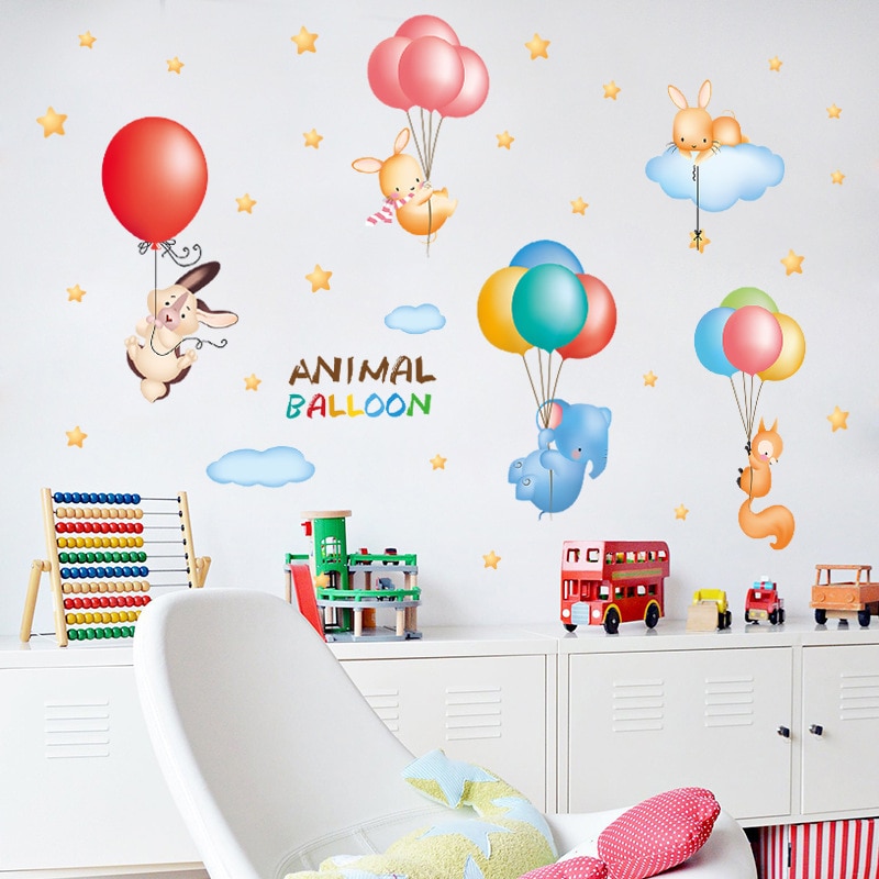 100 x 150 cm ballong vegg klistremerker låve rom hjem dekor ballong vinyl låve rom merket baby rom barnehage dekor
