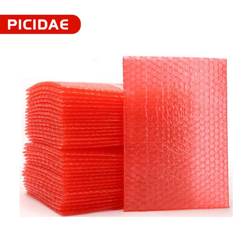 Rode Kleur Dubbele Film Bubble Zakken/Plastic Pe Twee 2 Layer Verpakking Enveloppen/Anti-Statische Schokbestendig Gewatteerde zakjes Bubble Bag