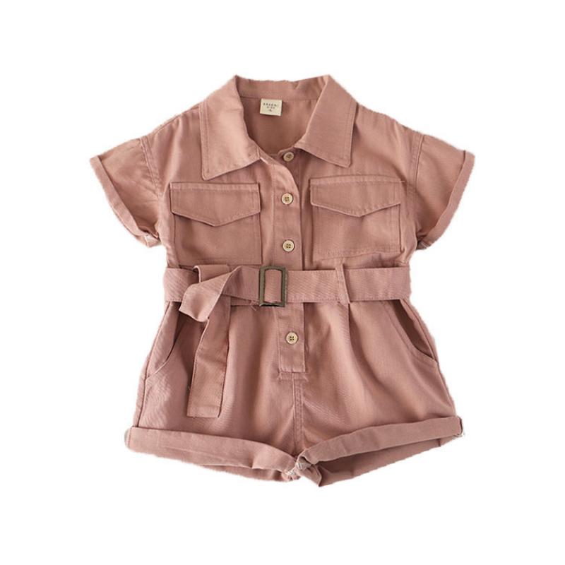 Kinderen Zomer Jumpsuit Peuter Kids Baby Meisjes Kleding Kind Korte Mouw Romper Overalls Mode Meisjes Kleding Kinderen Outfit