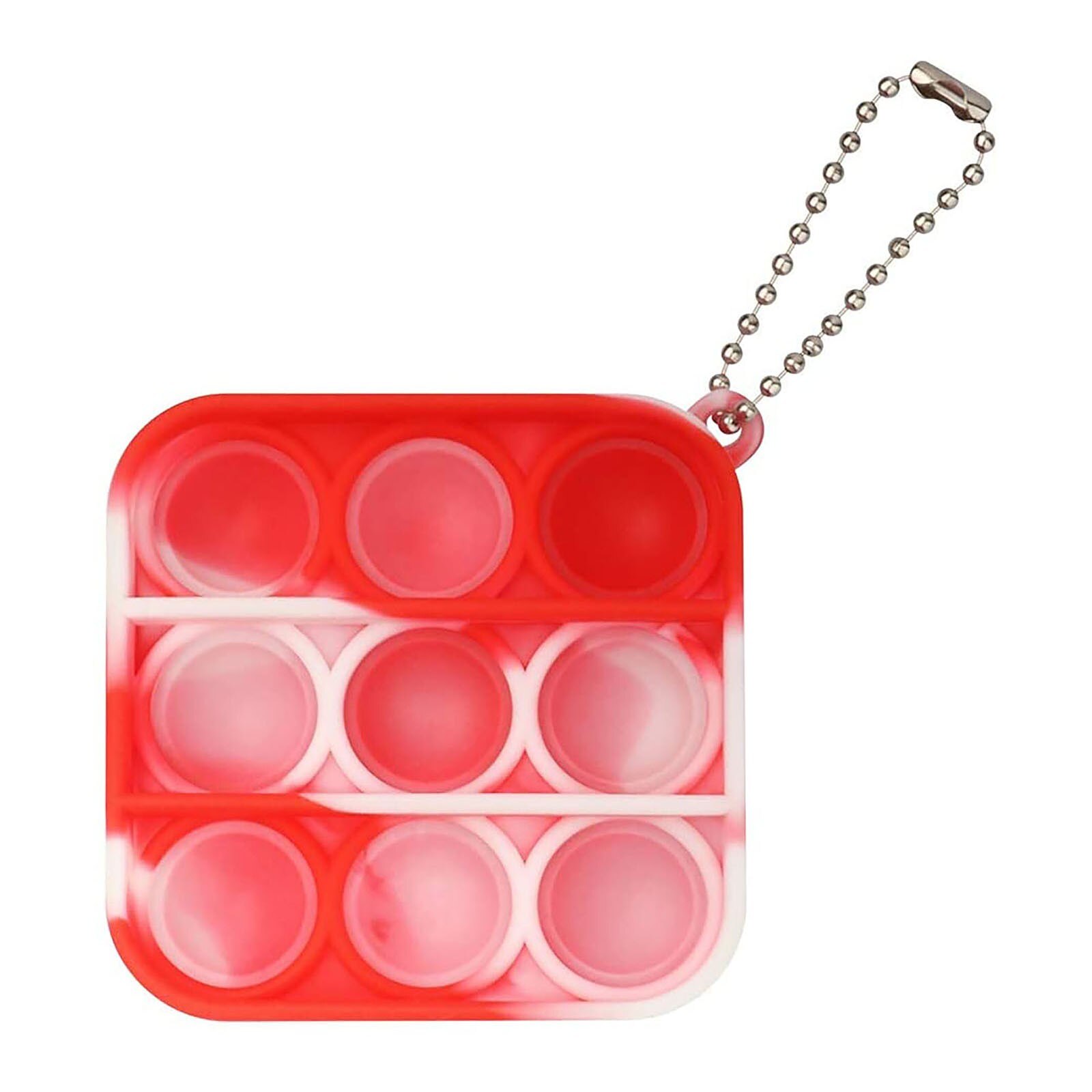 Erwachsene freundlicher Mini Sensorischen Spielzeug drücken blasiert Zappeln Spielzeug binden Farbstoff Keychain Ring Autismus Bedürfnisse Squishy Stressabbau Spielzeug Silikon