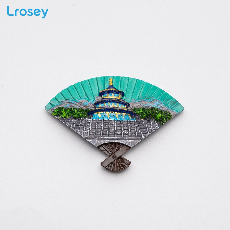 Fridge magnet souvenir Greece Paris Resin refrigerator Magnetic sticker Dubai Sydney home decor kitchen decoration accessories: Temple of Heaven