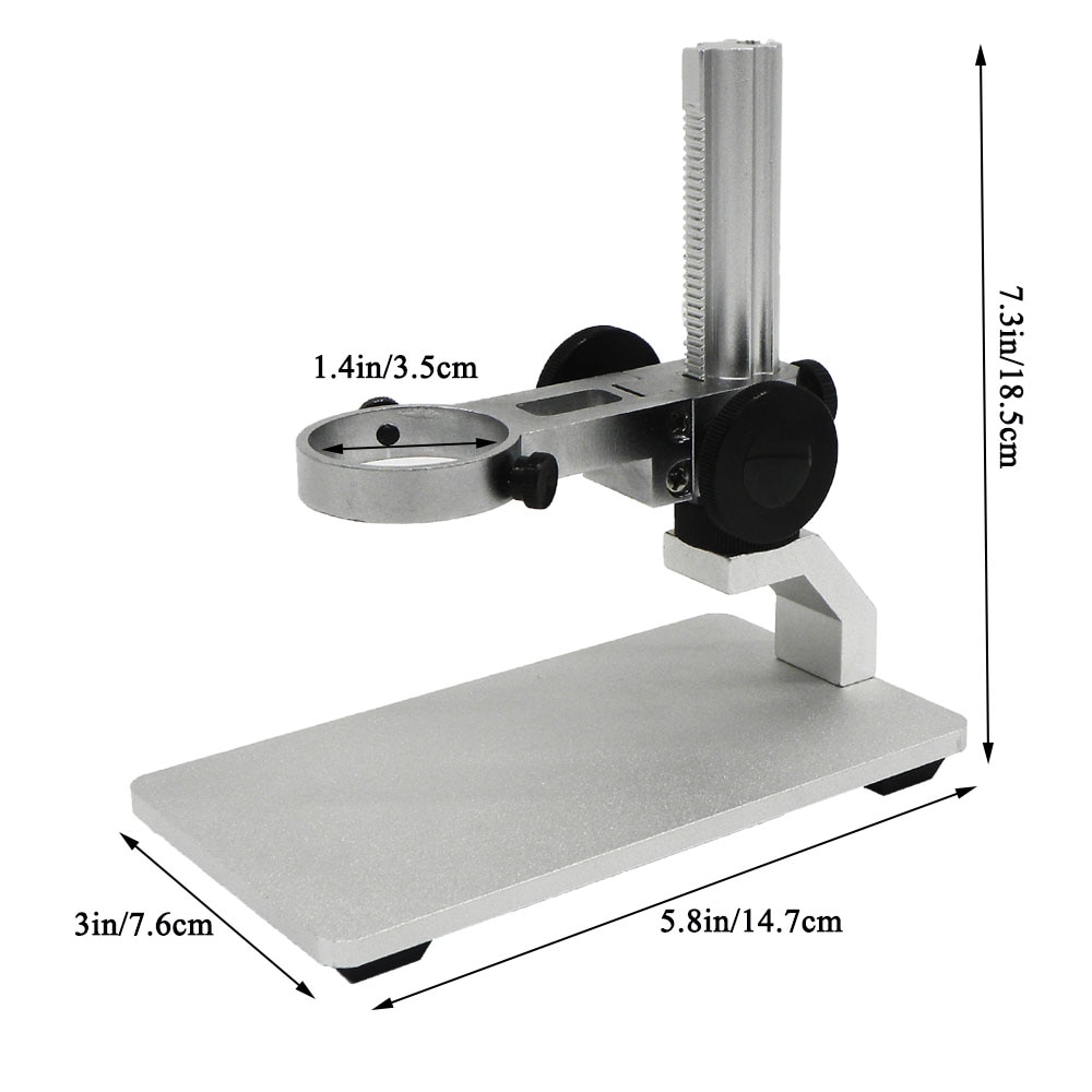 Aluminiumlegering Microscoop Stand Draagbare Verstelbare Handmatige Focus Digitale USB Microscoop Houder Ondersteuning Aangepast en Down