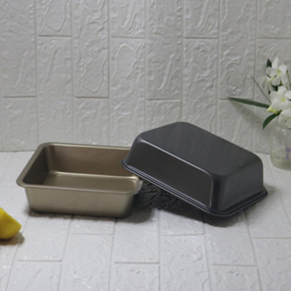 4Pcs/set Baking Tray Square Non-stick Carbon Steel Bakeware Bread Cake Tray for Home Kitchen Tool