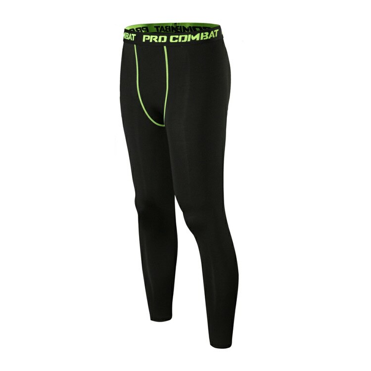 Degli uomini di Sport In Esecuzione Pantaloni di Alta Elastico Quick Dry Fitness Bodybuilding Skinny Leggings Maschio di Compressione Pantaloni di Pallacanestro