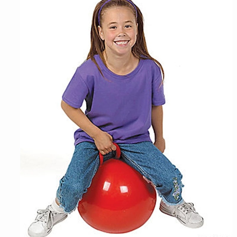 55 cm Verdikking Springen Bal Stuiterende Ballen Milieu PVC Handvat Bal Kinderen Opblaasbare Speelgoed Bal Gezondheidszorg