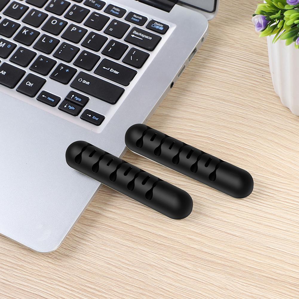 Zachte Siliconen Magnetische Kabelmanagement Usb Data Line Opslag Houder Organizer Kabel Adapter Opbergrek Kabel Organisatie