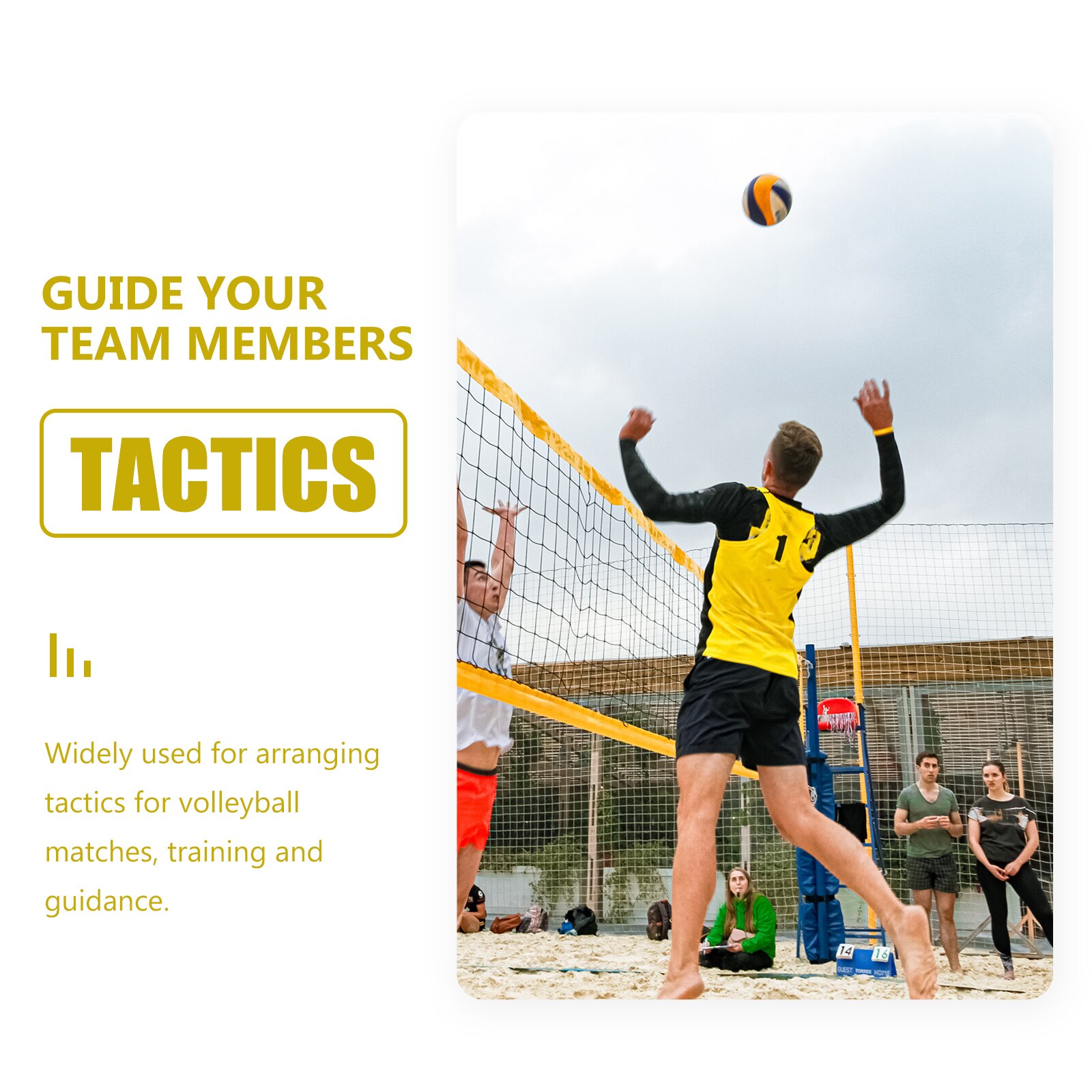 1 set of volleyball game coaching board competition tactics board (white)