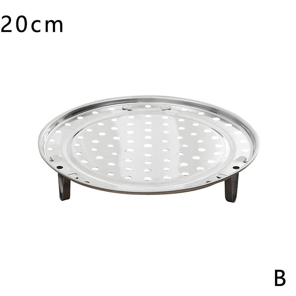 S/M/L/XL 4 Sizes Stainless Steel Steamer Rack Insert Stock Pot Steaming Tray Stand Cookware Tool: 20cm