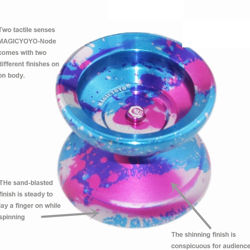 Ic YoYo Y01 Series Professional Metal Yo-Yo - 10 Ball Bearing - High Speed Butterfly Shape - 1A, 3A, 5A Tricks