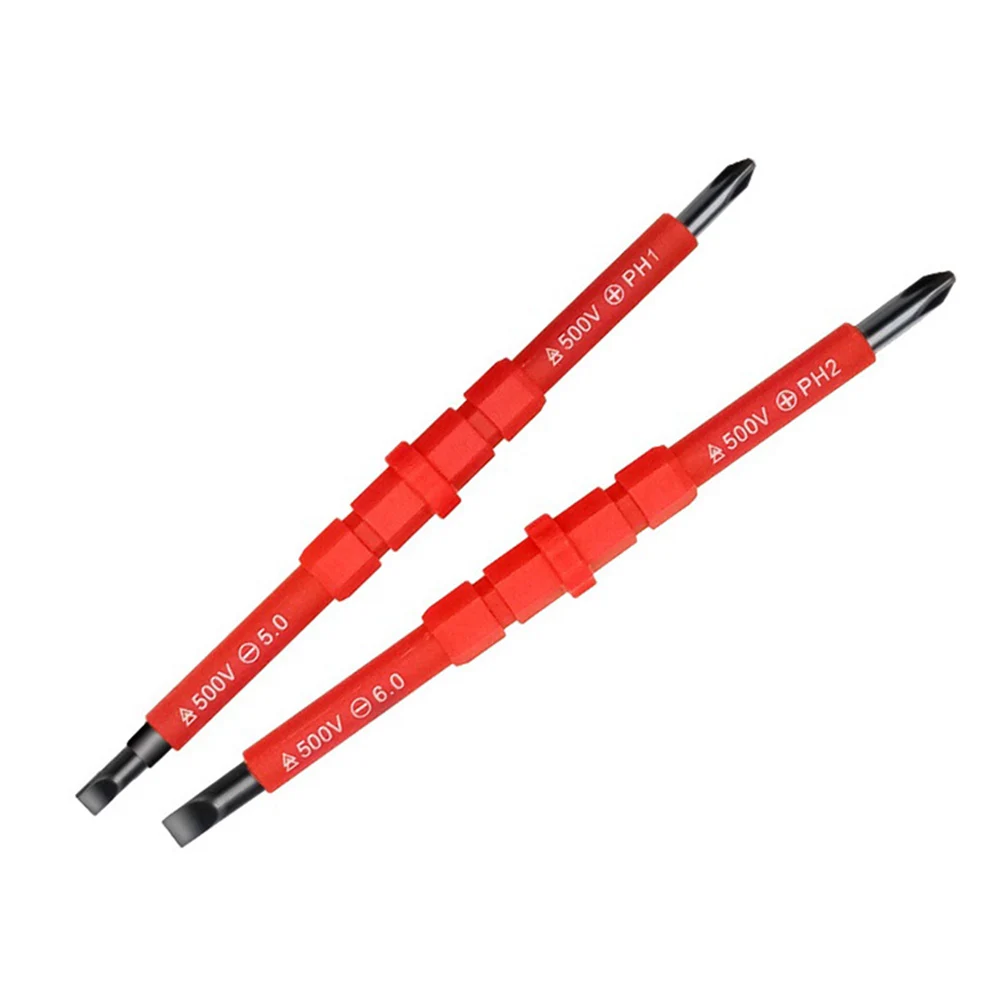3-in-1 geïsoleerde schroevendraaierset PH1/PH2 multifunctionele schroevendraaier elektriciens kruisschroevendraaier bit gereedschapsset